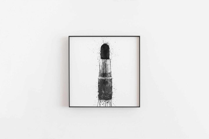 Lippenstift Wandbild 'Black Velvet'