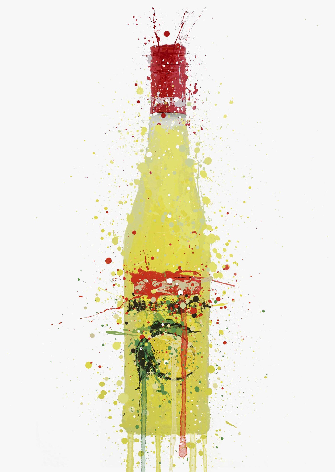 Liqueur Bottle Wall Art Print 'Citrus'