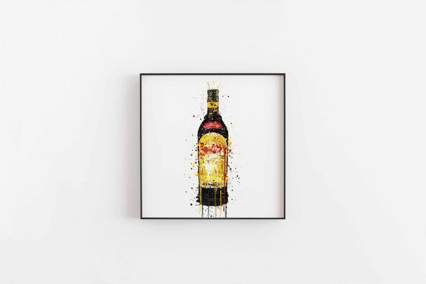 Liqueur Bottle Wall Art Print 'Merchant's Gold'