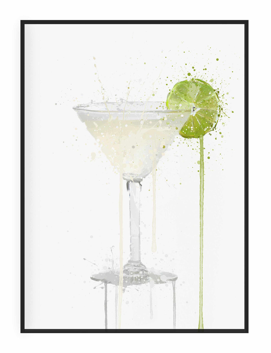 Gin Gimlet Cocktail Wand Kunstdruck