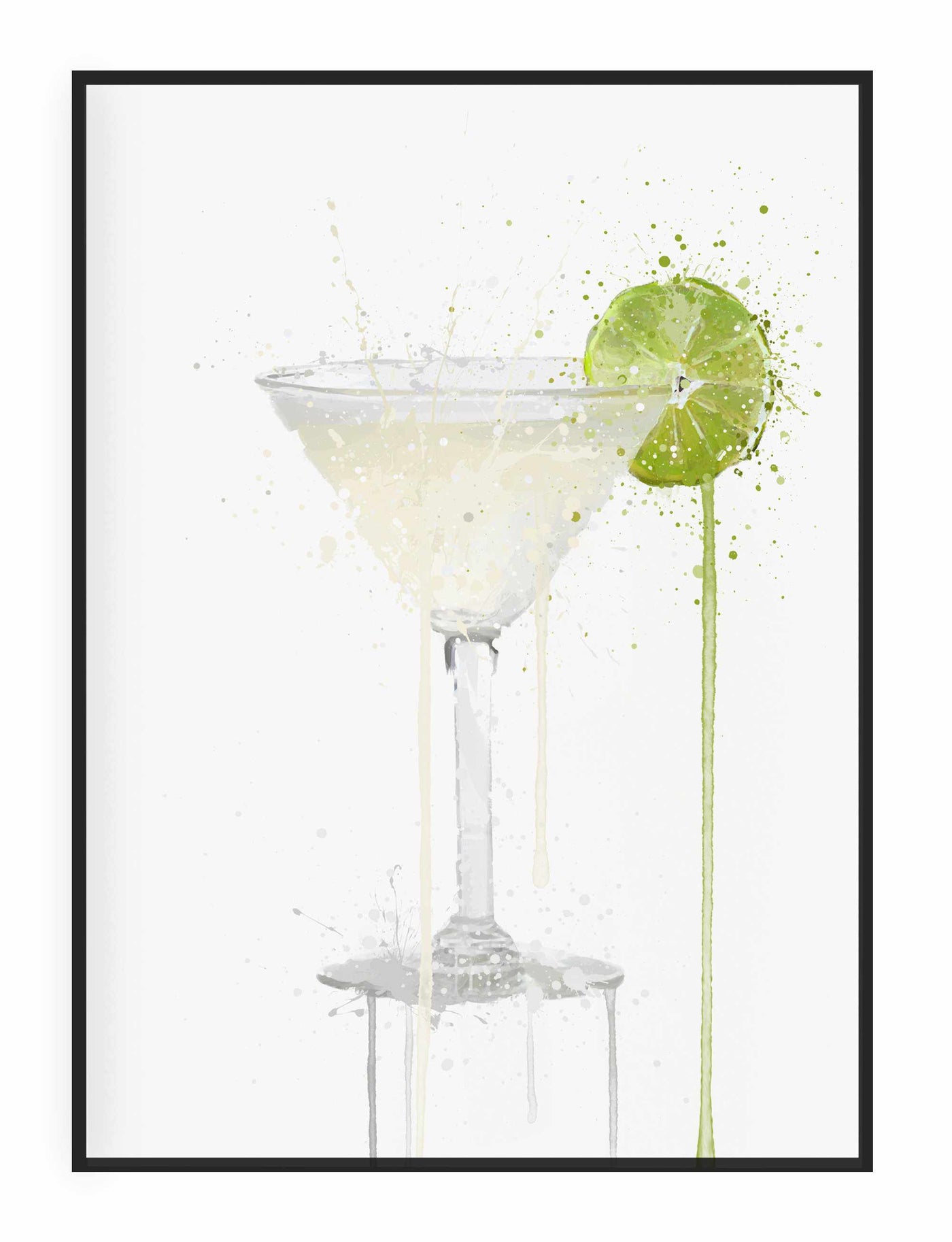 Gin Gimlet Cocktail Wall Art Print