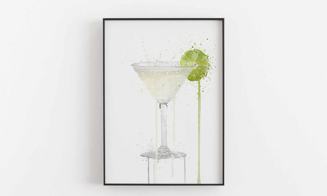 Gin Gimlet Cocktail Wall Art Print