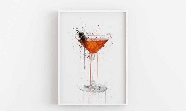 Manhattan-Cocktail-Wand-Kunstdruck