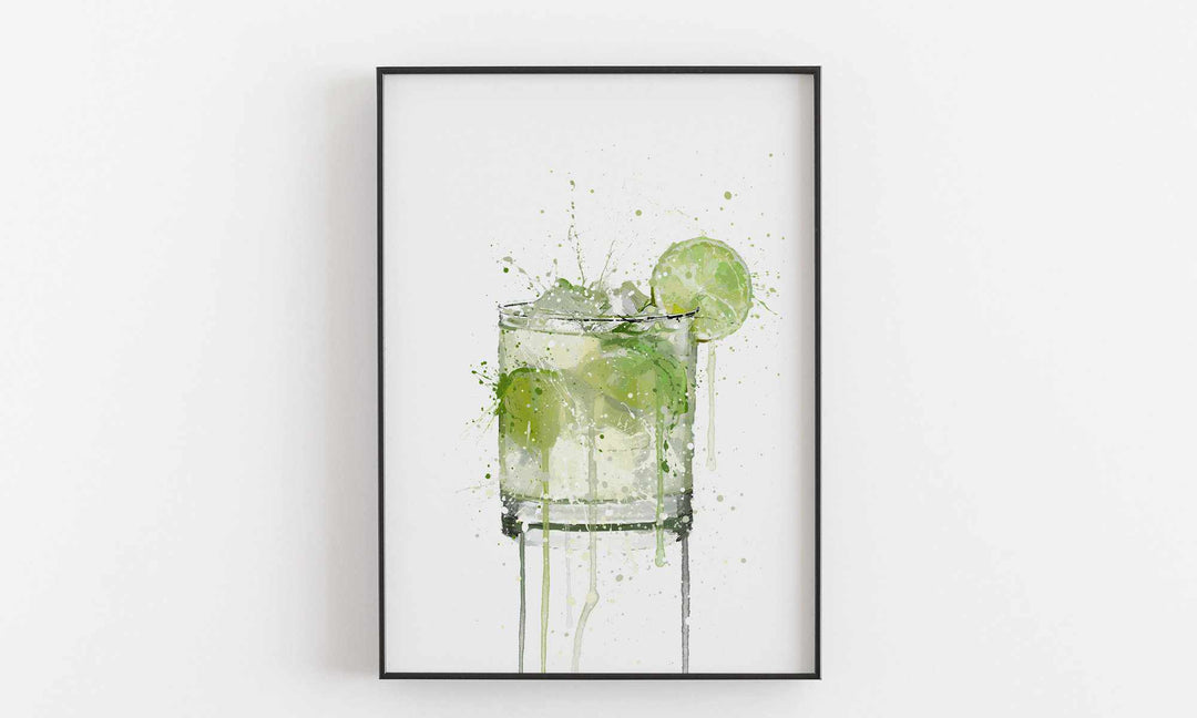 Caipirinha-Cocktail-Wand-Kunstdruck
