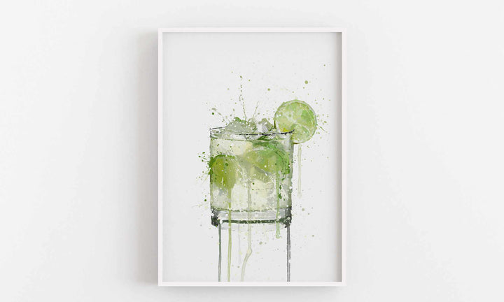 Caipirinha-Cocktail-Wand-Kunstdruck