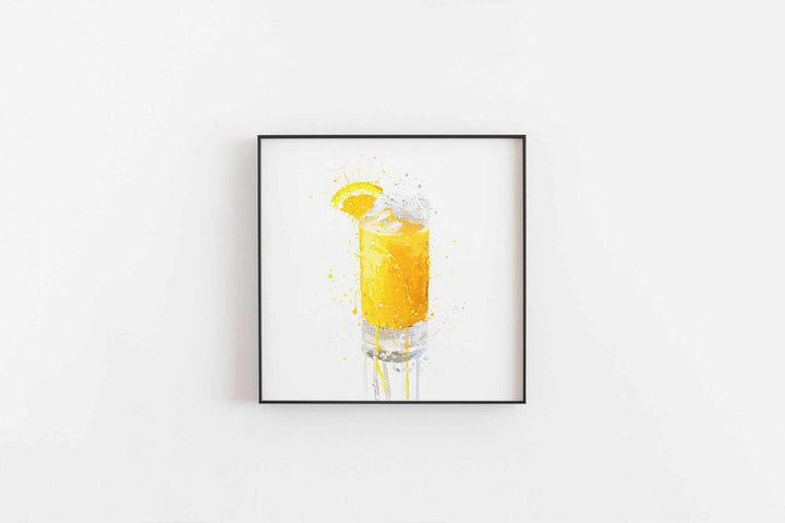 Orangensaft-Wand-Kunstdruck