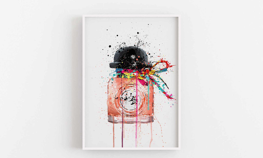 Fragrance Bottle Wall Art Print 'Popping Candy'