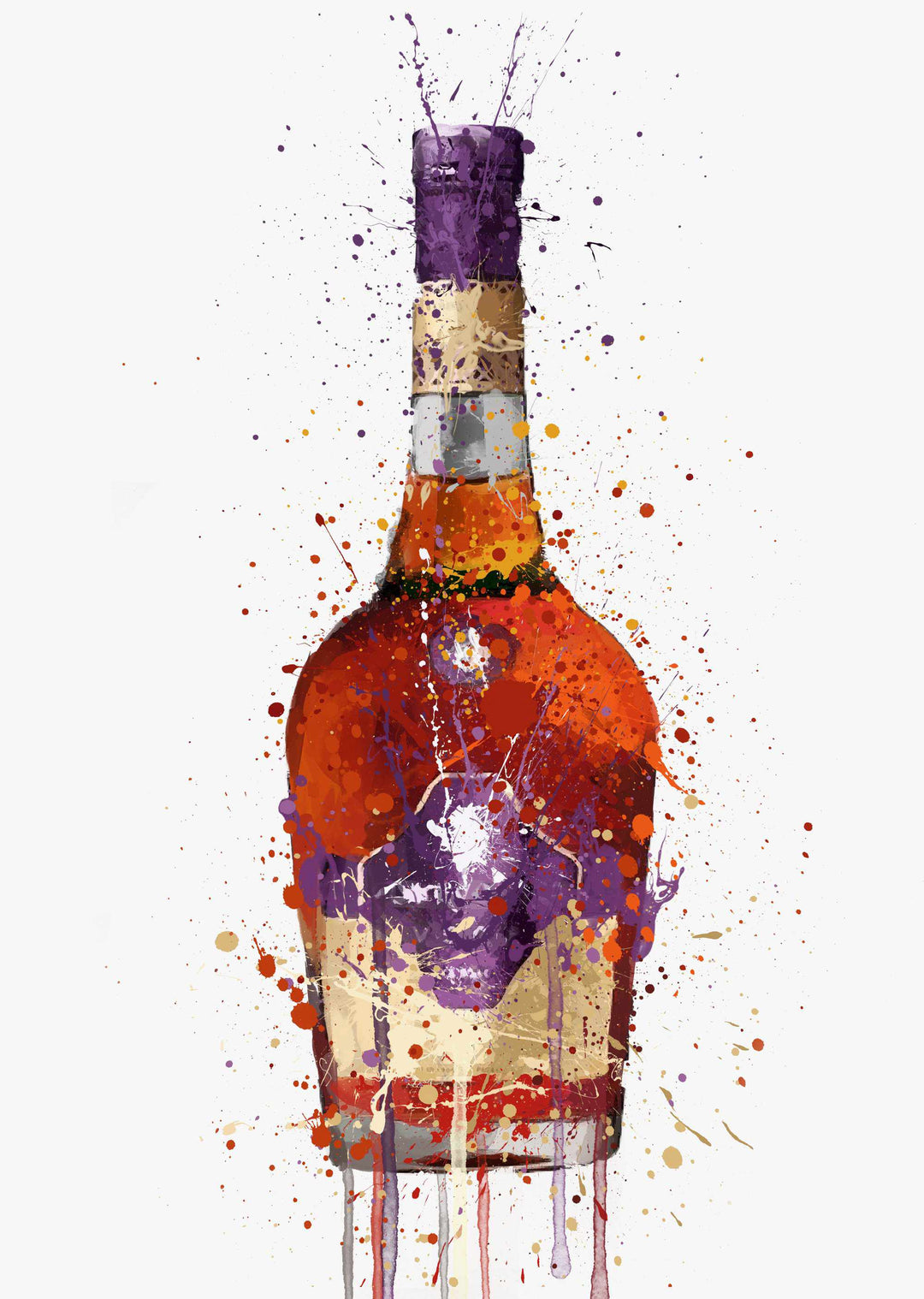 Liquor Bottle Wandbild 'Ahorn'