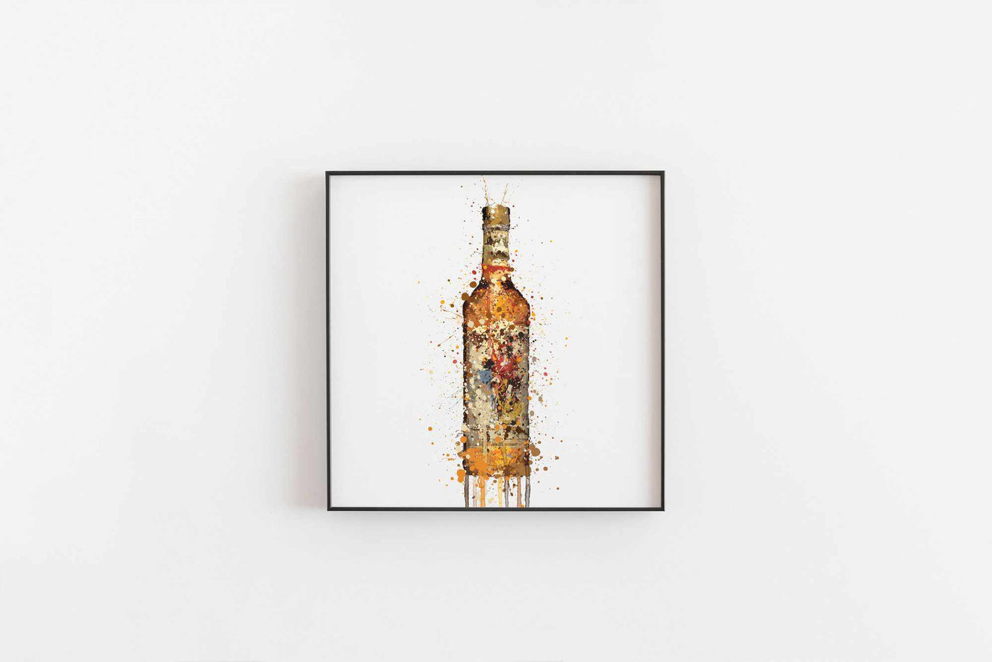 Rum Bottle Wall Art Print 'Desert Island'