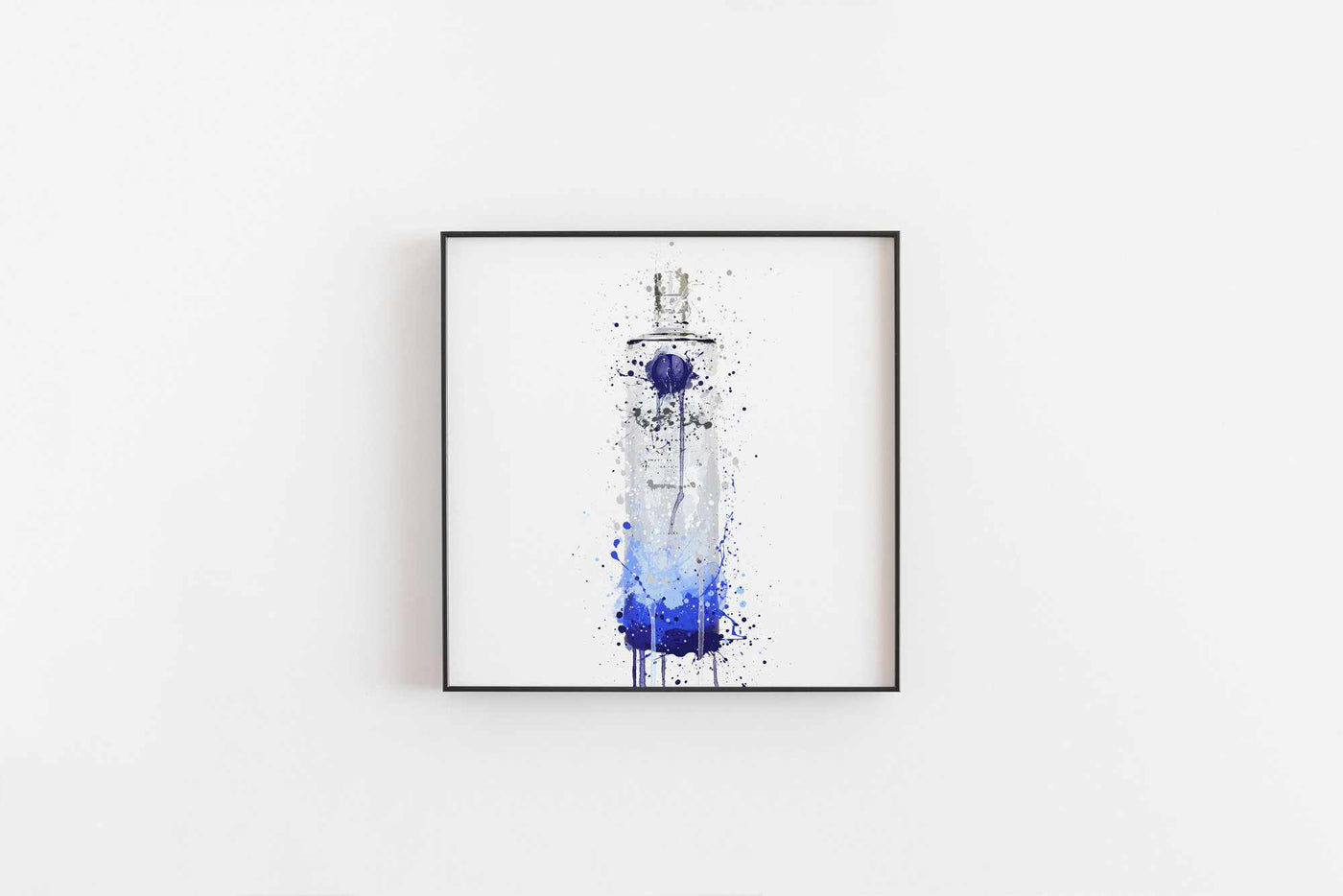 Vodka Bottle Wall Art Print 'Artic Frost'