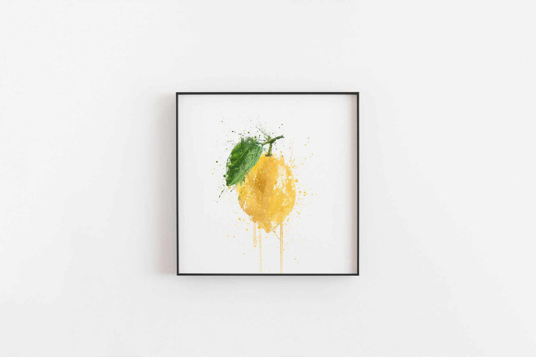 Ganze Zitrone Obst Wand Kunstdruck