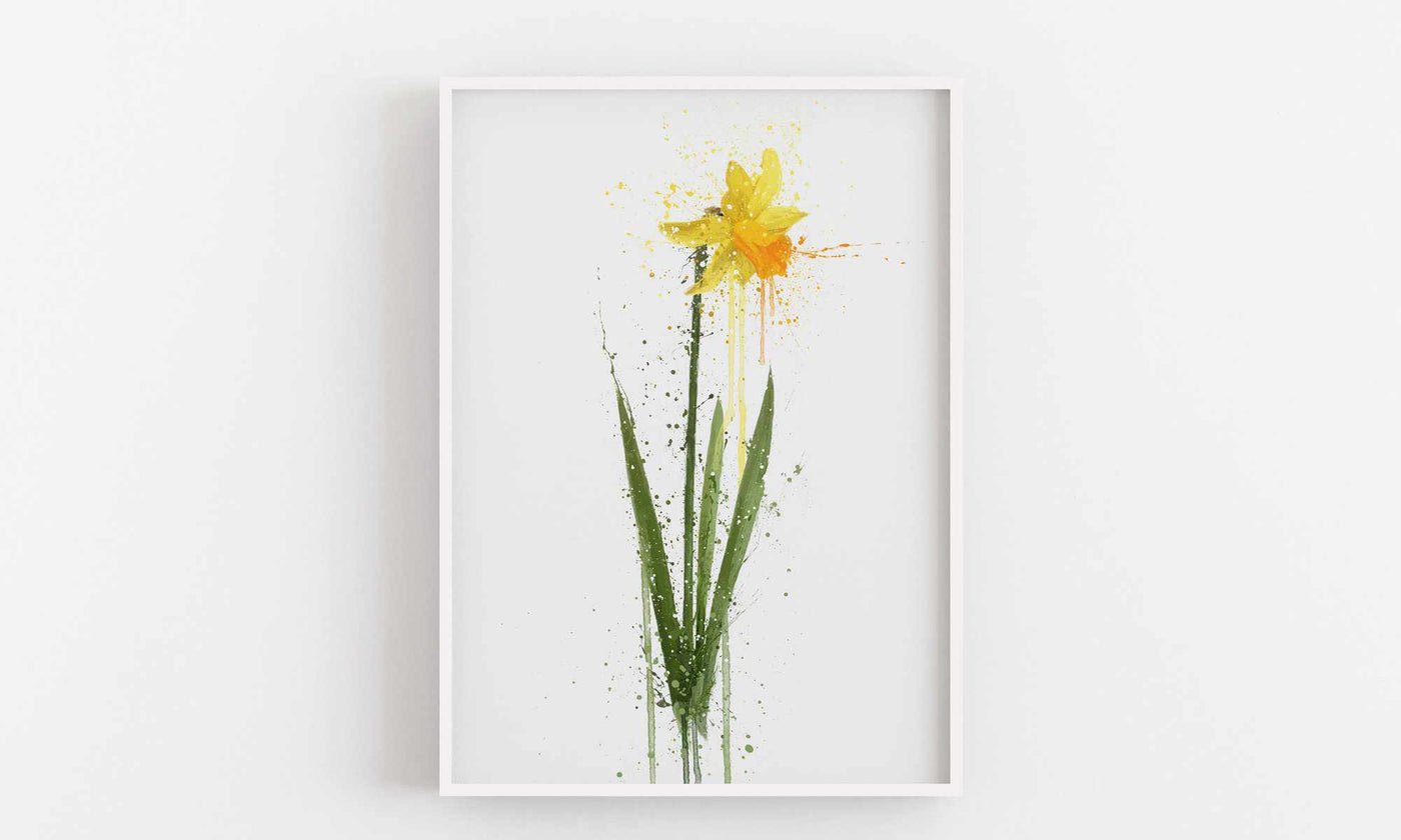 Flower Wall Art Print 'Daffodil'