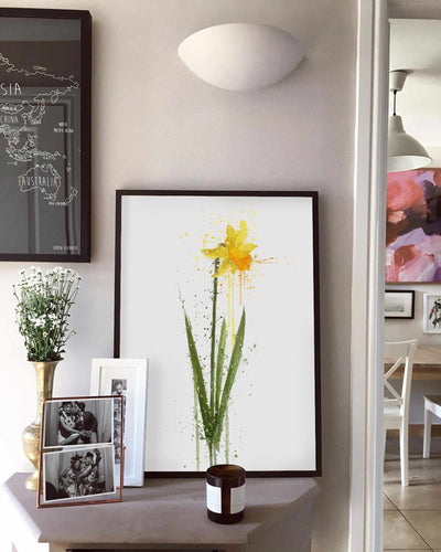 Flower Wall Art Print 'Daffodil'
