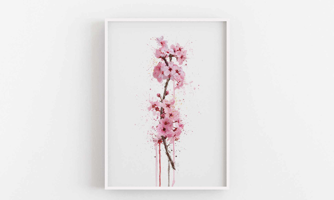 Flower Wall Art Print 'Cherry Blossom'