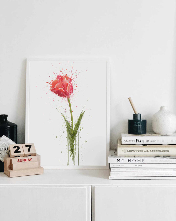 Flower Wall Art Print 'Tulip'