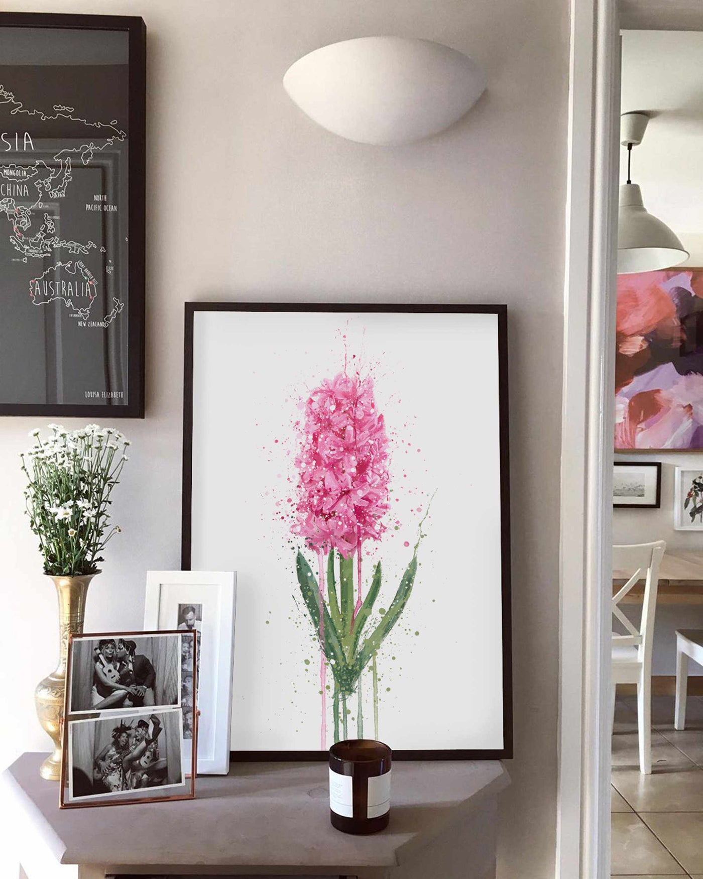 Flower Wall Art Print 'Hyacinth'