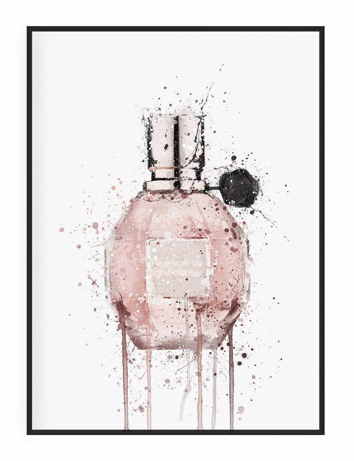 Fragrance Bottle Wall Art Print 'Miss Mauve'