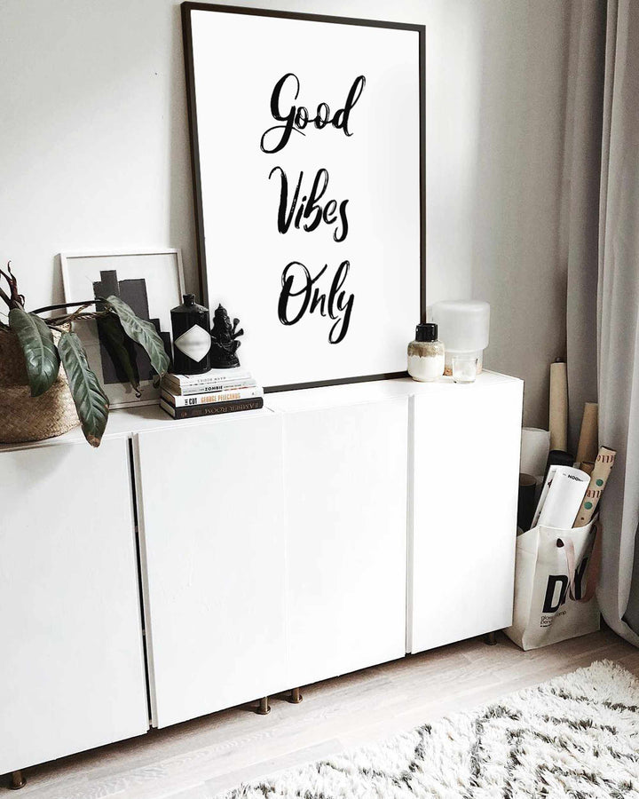 Typographic Wall Art Print 'Good Vibes Only 2.0'