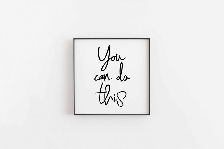 Typografisches Wandbild 'You Can Do This 2.0'