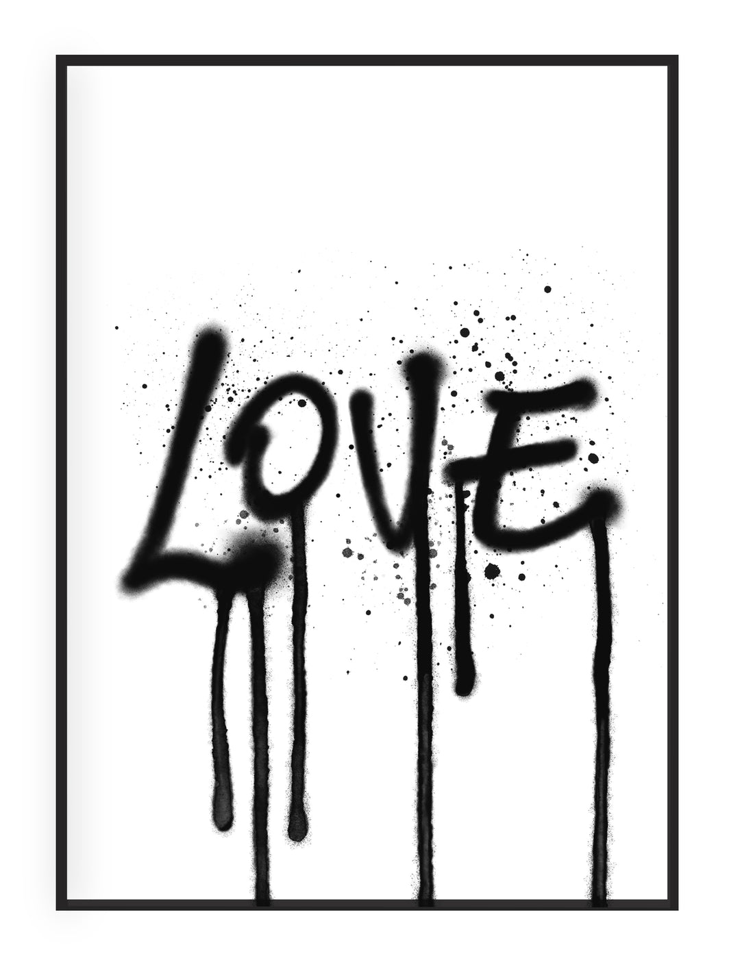 Liebe 2.0' typografischer Wandkunstdruck