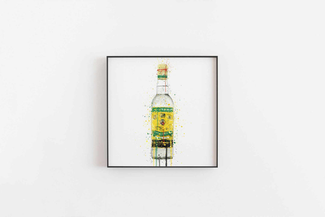 Rum Bottle Wall Art Print 'Pineapple Punch'