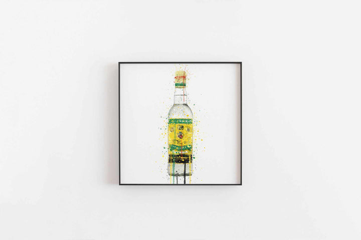 Wandbild Rumflasche 'Ananaspunsch'