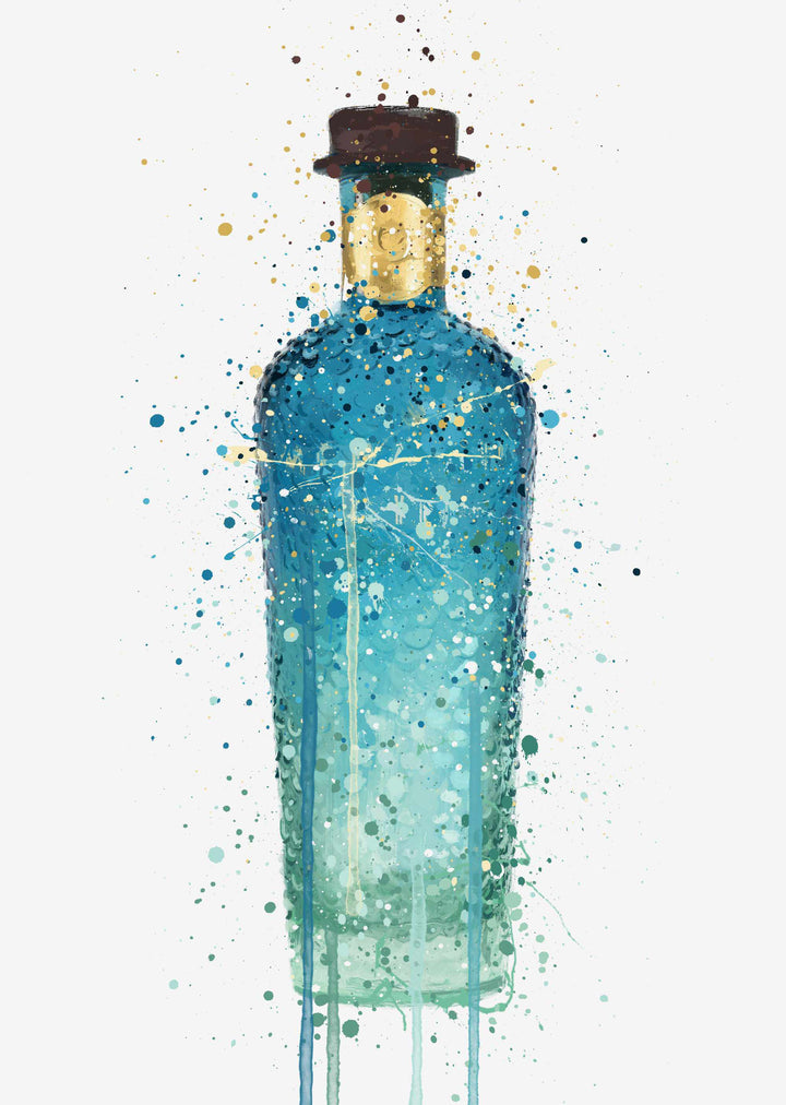 Gin Flasche Wand Kunstdruck 'Atlantis'