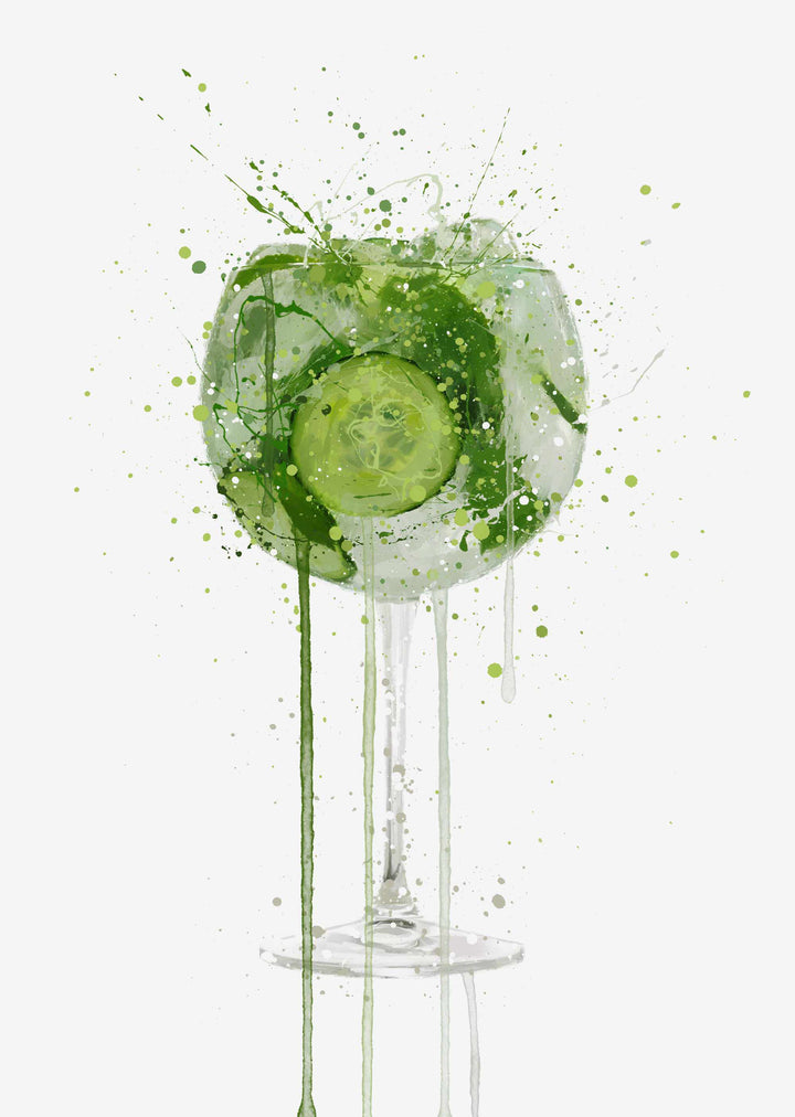 Gin Tonic Wandbild 'Kelch 2.0'