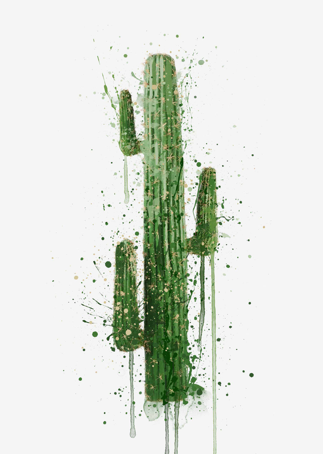 Botanical Wall Art Print ‘Cactus’ Print - Plant Prints, Botanical Art Prints and Botanical Illustrations