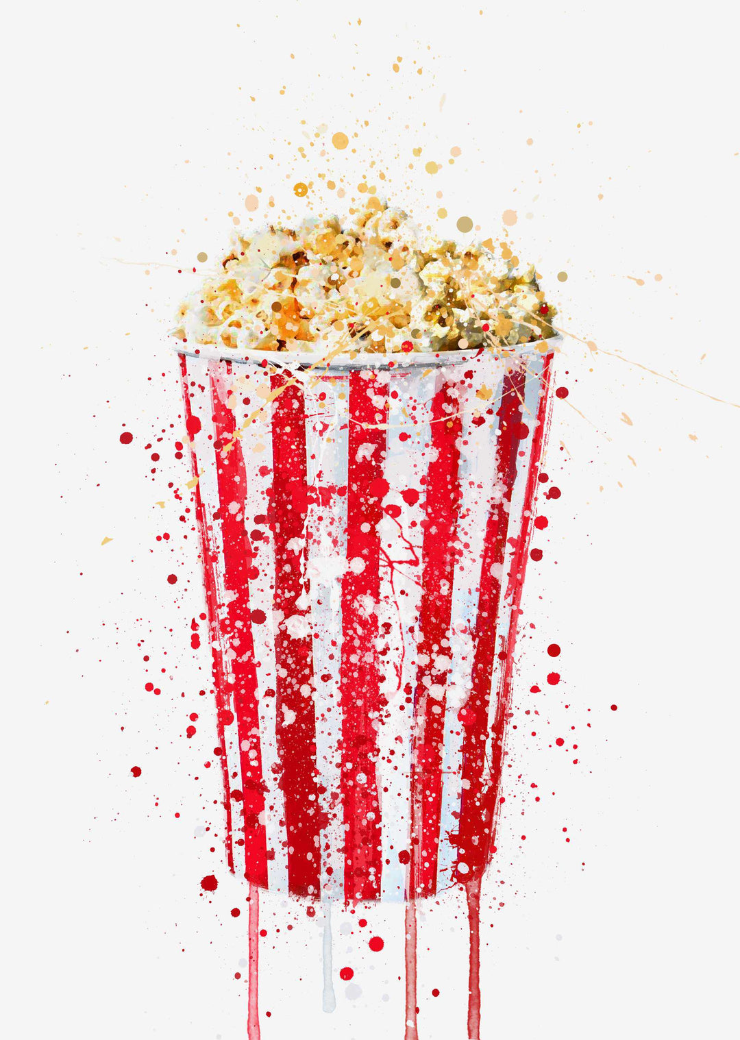 Popcorn-Wand-Kunstdruck