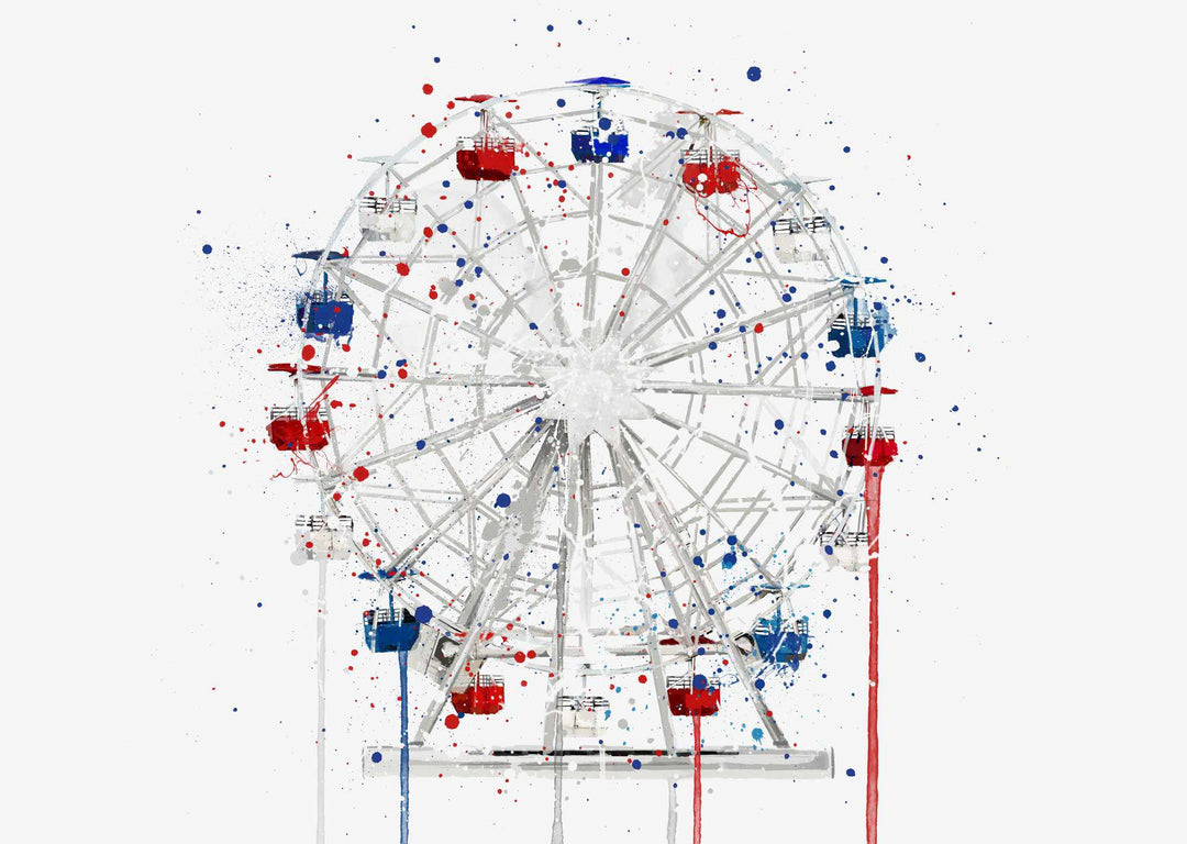 Ferris Wheel Wall Art Print