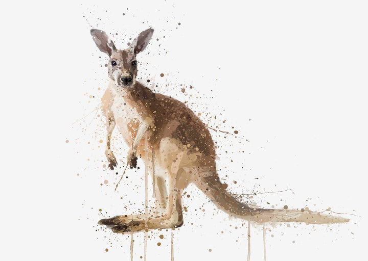 Känguru-Wand-Kunstdruck