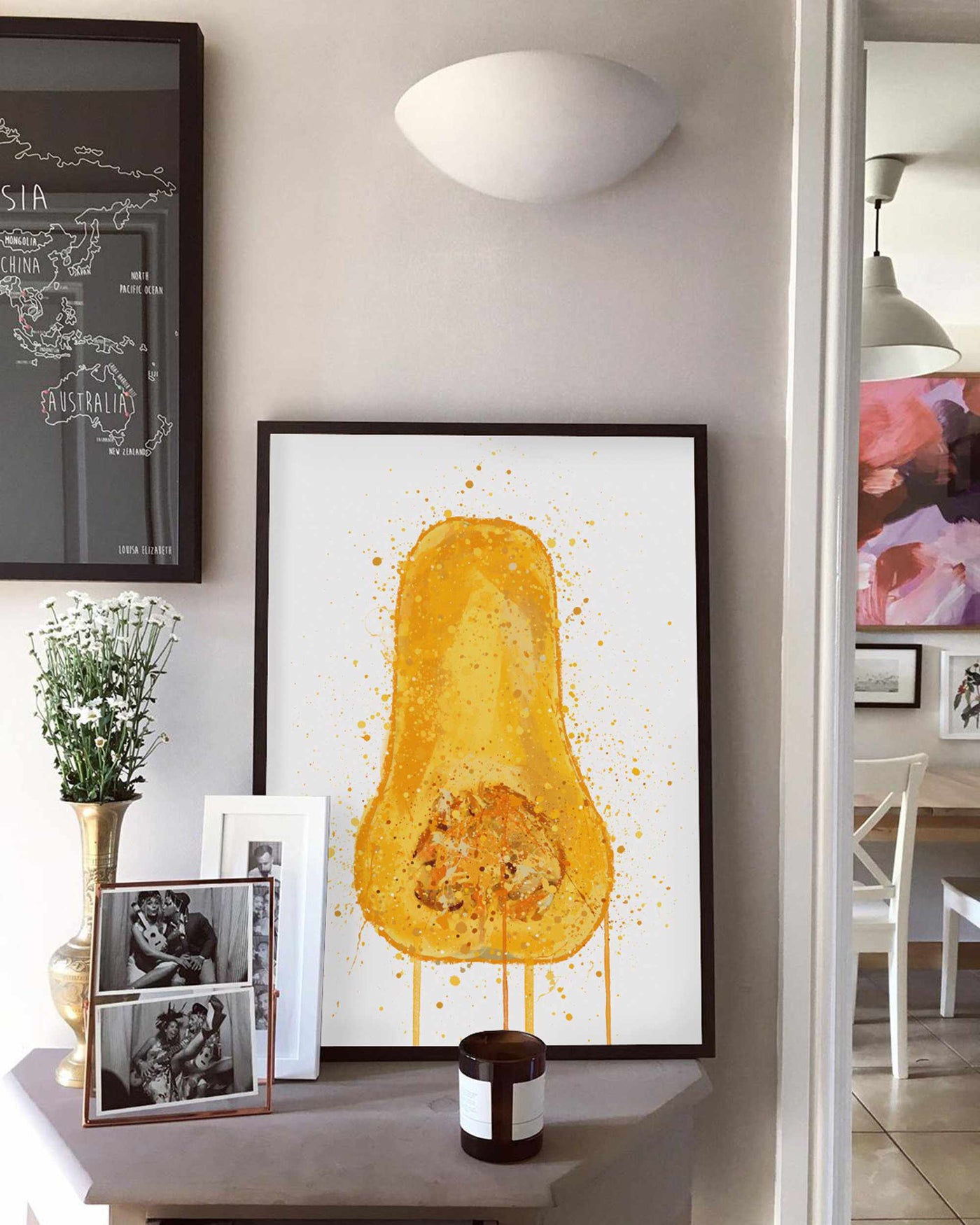 Butternut Squash Fruit Wall Art Print