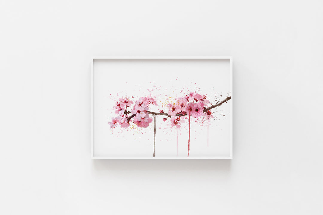 Blumen-Wandbild 'Kirschblüte' (horizontal)