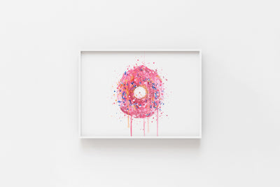 Cake Wall Art Print 'Doughnut' (Horizontal)