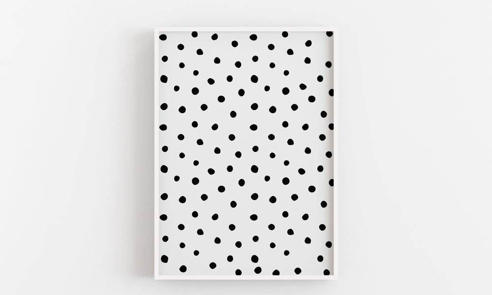 Abstrakter Wandkunstdruck 'Polka Dot' Moderne abstrakte, große abstrakte Kunst, abstrakte Wanddekoration