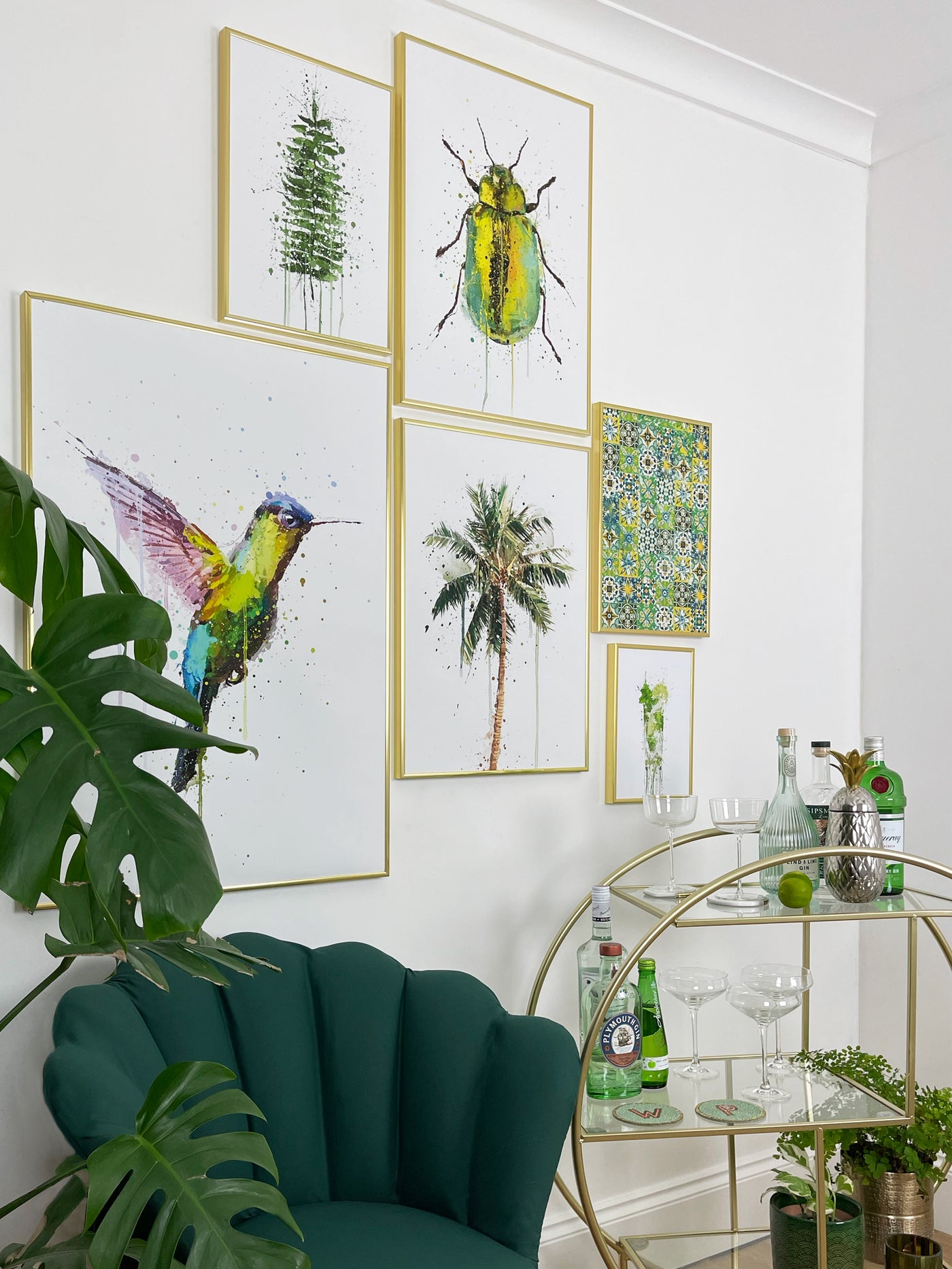 Hummingbird Wall Art Print