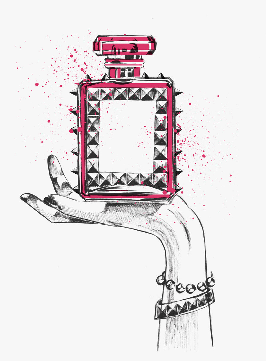 Berauschender Wand-Kunstdruck (Rosa)