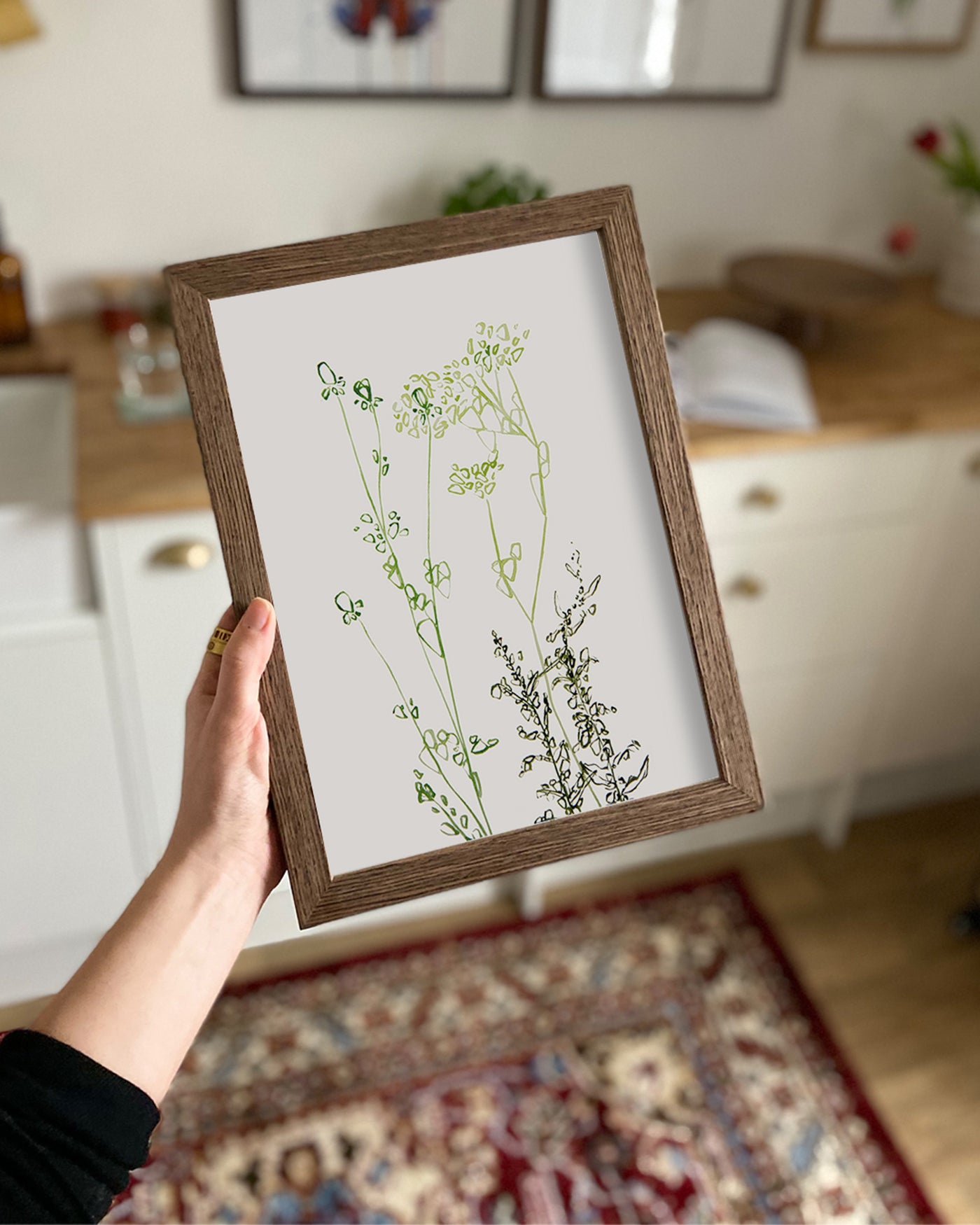Minimal Wild Weeds Wall Art Print - Plant Prints, Botanical Art Prints and Botanical Illustrations