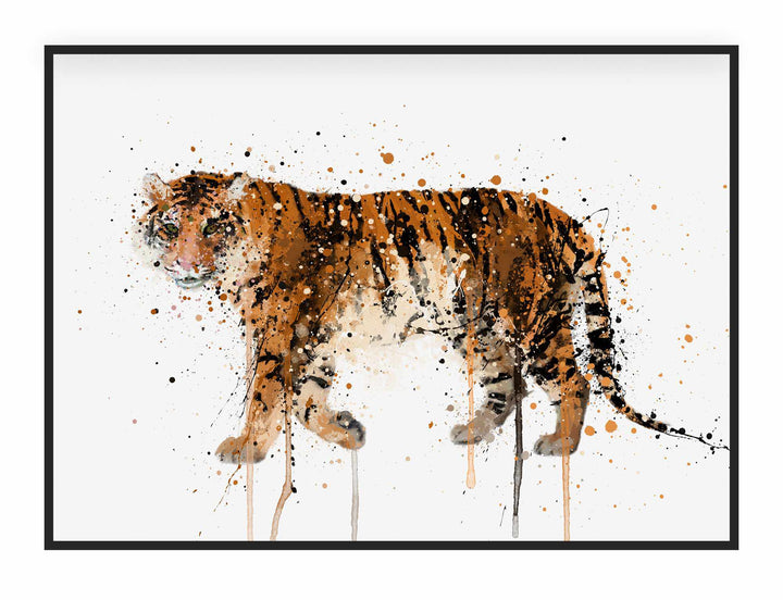 Tiger-Wand-Kunstdruck