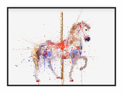 Carousel Horse Wall Art Print