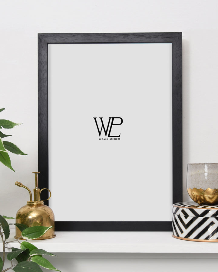 Black Picture Frame (Wood Grain), A4 Size Photo Frame