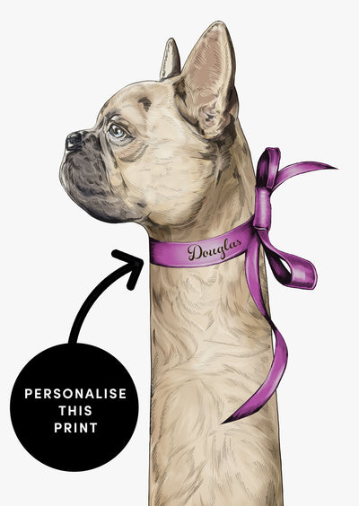 Designer Dog Wall Art Print 'Dame Carrington'