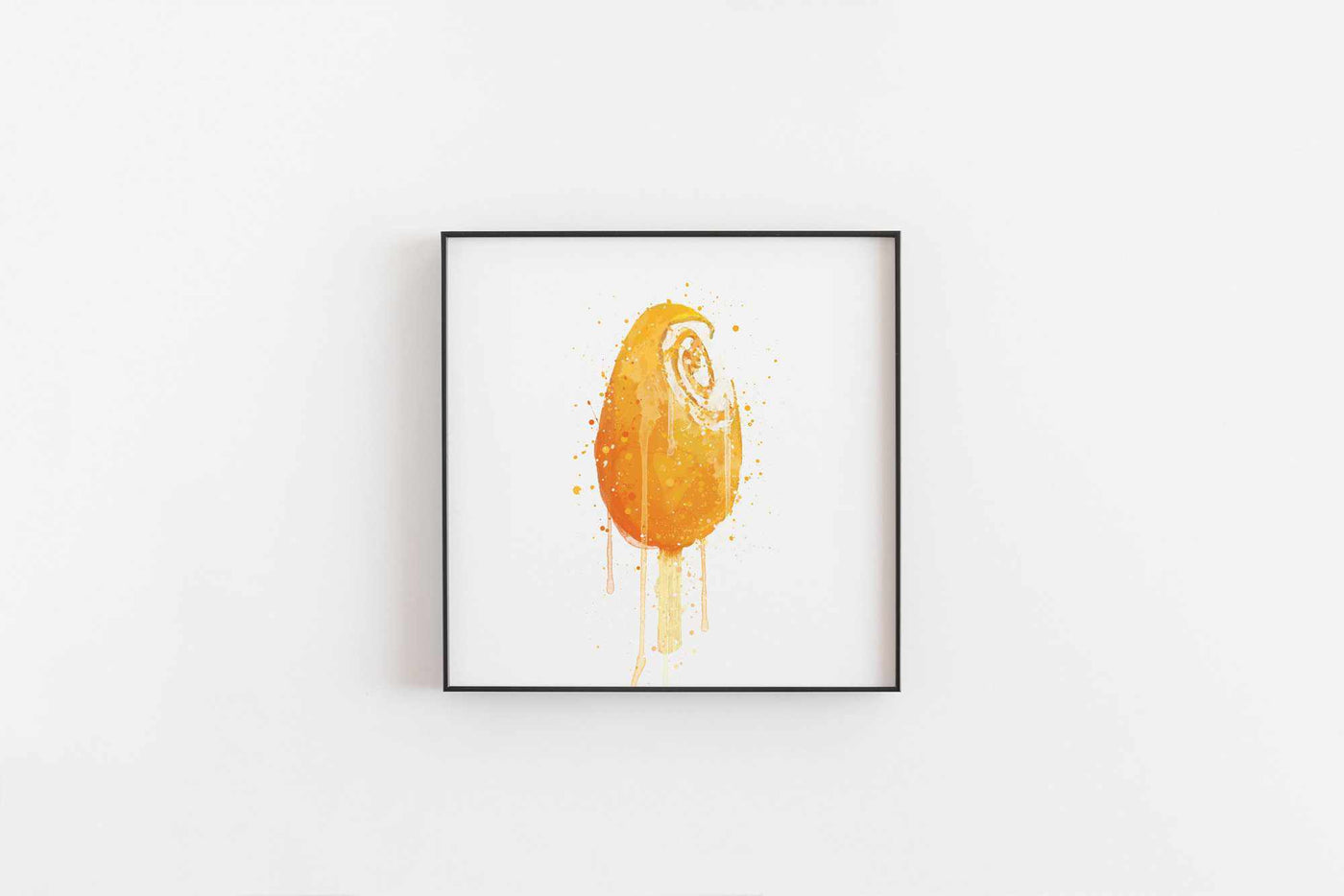 Ice Cream Wall Art Print 'Sweet Orange'