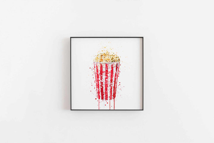 Popcorn-Wand-Kunstdruck