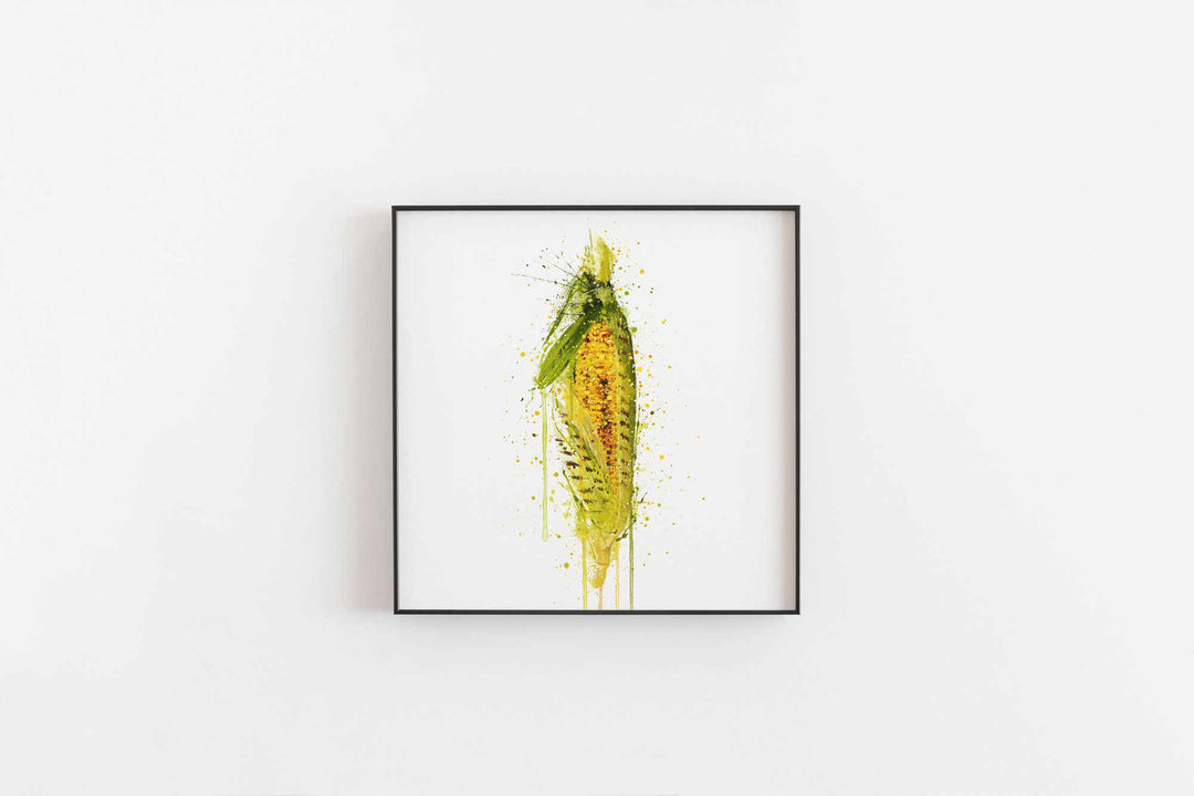 Gegrillter Mais-Gemüse-Wand-Kunstdruck