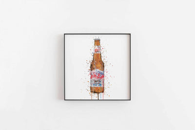 Beer Bottle Wall Art Print ‘Summit’
