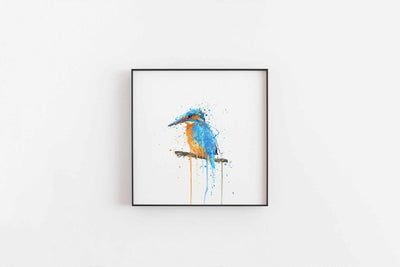 Kingfisher Bird Wall Art Print