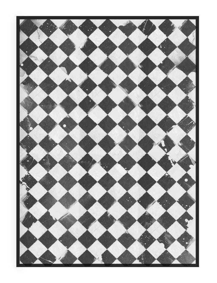 Abstract Wall Art Print 'Checkerboard Tile' Modern Abstract, Large Abstract Art, Abstract Wall Decor