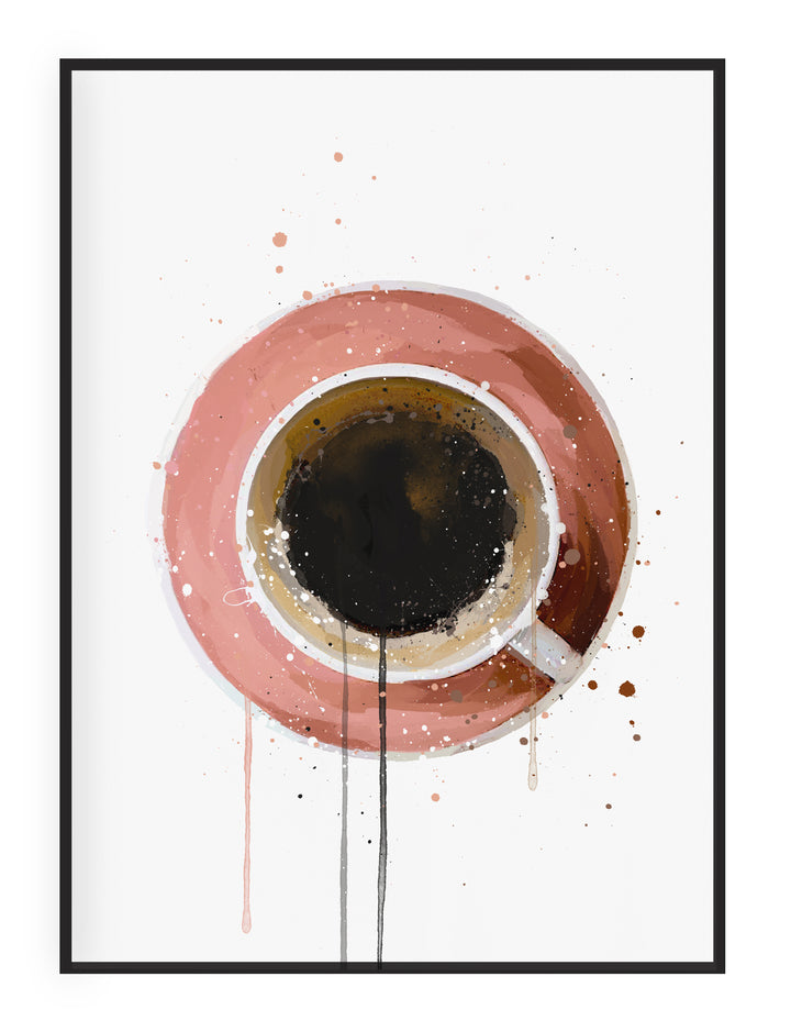 Coffee Wall Art Print 'Cafe Noir'